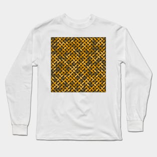 Weave Pattern (Gold) Long Sleeve T-Shirt